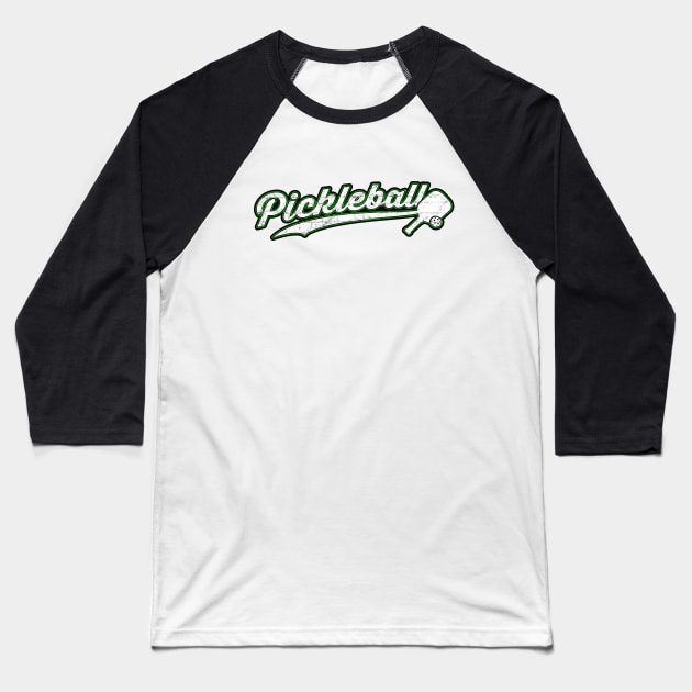 vintage pickleball Baseball T-Shirt by Noureddine Ahmaymou 